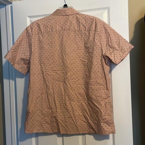 A-Frame mens pink short sleeve button down shirt size XL Short - Picture 5 of 8